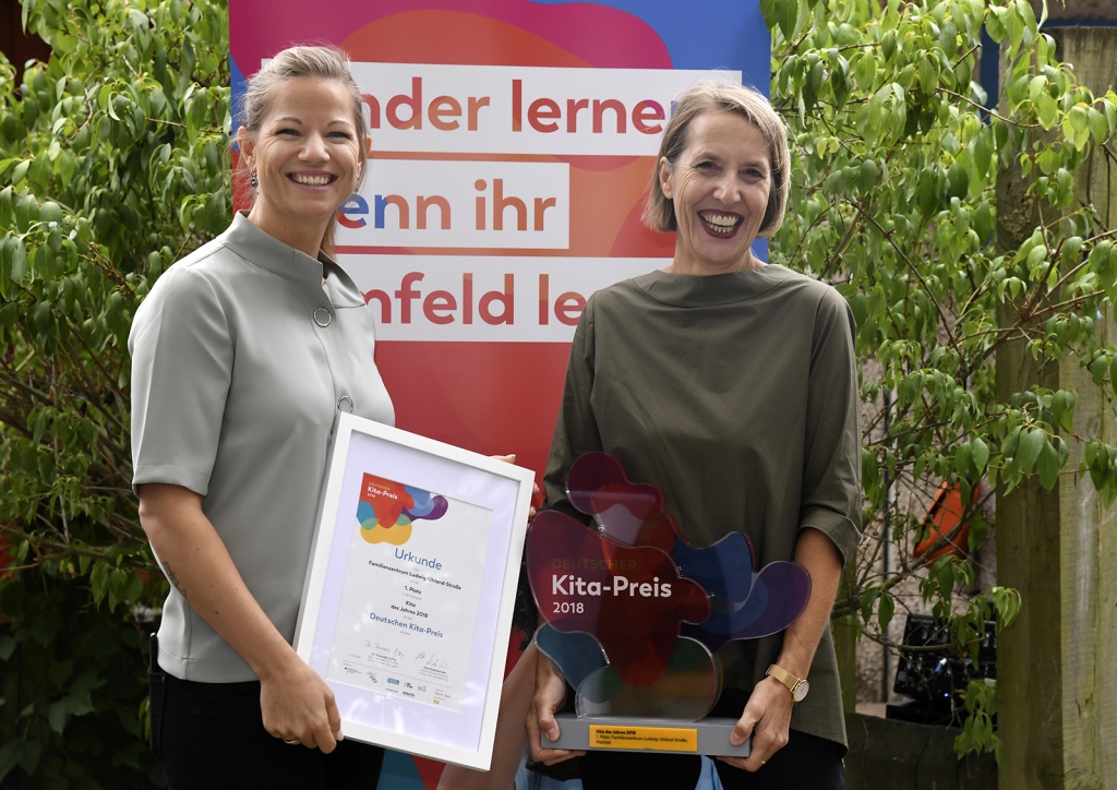 Regionale Preisübergabe des Deutschen Kita-Preises im Familienzentrum Ludwig-Uhland-Staße, Maintal